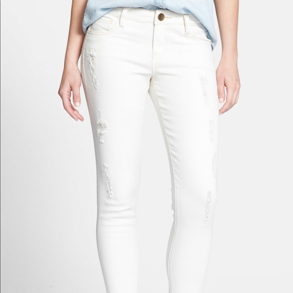 Kut From the Kloth White Crop Jeans